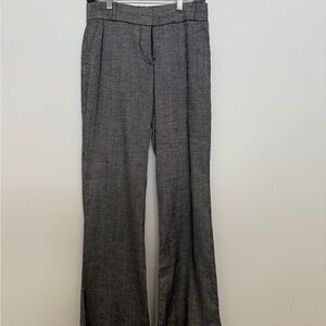 Bebe Black/Gray Wide-Leg Pants with Pleats